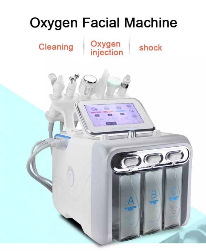 6 σε 1 μικρή του προσώπου μηχανή θεραπείας οξυγόνου φυσαλίδων για το νερό Dermabrasion